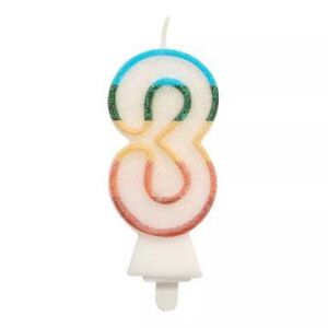 Lumânare colorată 8.5 cm - 3 135901414 - Decoratiuni pentru tort