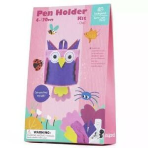 Set de artizanat Tooky Toy suport pentru creioane bufniță, 20 de bucăți, realizează-ți propriul suport pentru creioane din pâslă în formă de bufniță - Jocuri si jucarii creative