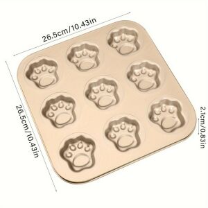 Macskamancs Sütőforma - 9 Üregű - Tapadásmentes