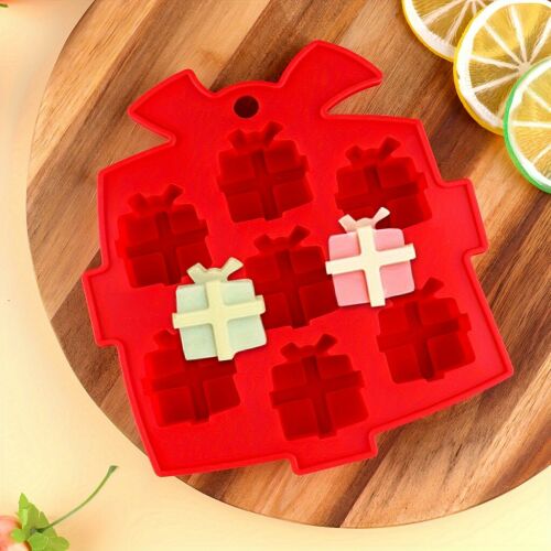 Szilikon Karácsonyi Ajándék Sütőforma - 8 db 128424973