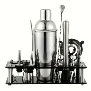 Professzionális Rozsdamentes Acél Koktél Shaker Készlet - 6 db