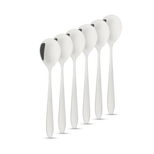 Rozsdamentes acél kávéskanál / desszertes kanál - 137 x 30 mm - 6 db / csomag 128426415 - Kanál