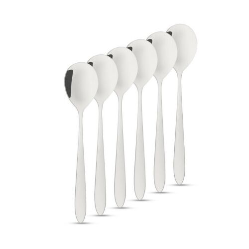 Rozsdamentes acél kávéskanál / desszertes kanál - 137 x 30 mm - 6 db / csomag 128426415
