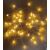 4,9 m LED svjetlosna girlanda s 50 toplim bijelim žaruljama, prozirnim kabelom, IP44 vodootporna, idealna za vanjsku dekoraciju