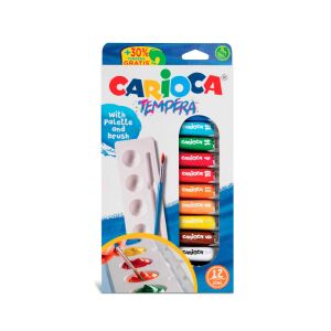 Carioca - Tempera 12 db-os ecsettel 128427165 - Tempera