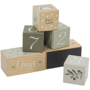 Label Label Fa mérföldkőkockák - Oliva 128427328 - Baba mérföldkő takaró