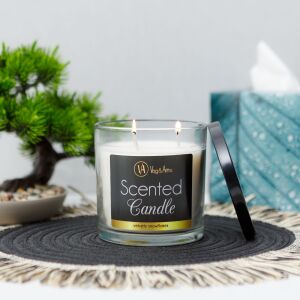 Illatgyertya - "bársonyos hópelyhek" - 350 g