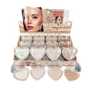 Textmarker-Puder, Mocallure, Highlight Heart, Natural, 03, 4,8 g