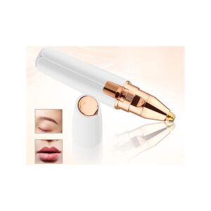 Fehér és arany szemöldök trimmelő két cserélhető fejjel, tökéletes a szemöldök formázásához és a nem kívánt szőrszálak eltávolításához - Szépségápolási gép & Kiegészítő