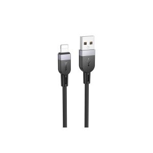 HOCO X109 ENERGY SILICON USB TYPE-C / CABLU LIGHTNING 27W 3 METRI NEGRU 135906527 - Cabluri Lightning
