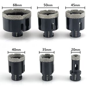 Diamant-Lochbohrer-Set im Koffer, 20-68 mm, 6-teilig 135123120