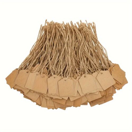 100 darab, Kraft ajándékcímke 128434838