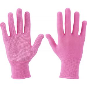 EXTOL LADY Strickhandschuh, rosa, PE, weiße PVC-Punkte, Größe: 7', Extol Lady 128435454 - Schutzausrüstung