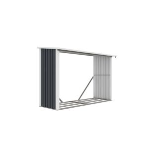 G21 WOH 335 tüzifa tároló - 242 x 89 cm, antracit 145346508 - Tűzifa állvány