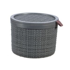Curver Jute doboz kerek 2L szürke 128435829 - Tárolódoboz & kosár