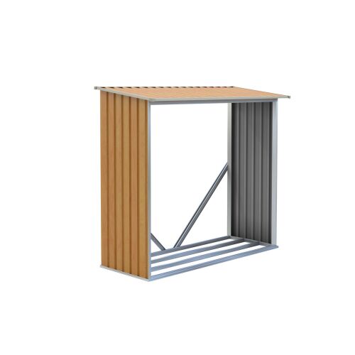 Tüzifa tároló G21 WOH 136 - 182 x 75 cm, barna 145850763