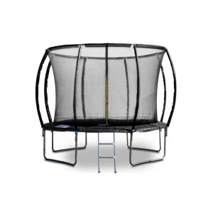 G21 SpaceJump trambulin védőhalóval, 305 cm, ajándék létrával, fekete színben