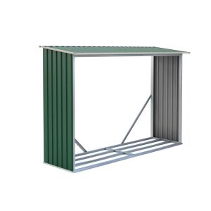 Tüzifa tároló G21 WOH 181 - 242 x 75 cm, zöld 145850793 - Tűzifa állvány