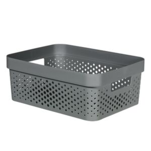 Curver Infinity Dots doboz 11L szürke 128436778 - Tárolás & Rendszerezés