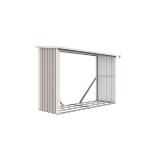 G21 WOH 335 tüzifa tároló - 242 x 89 cm, szürke 146132455 - Tűzifa állvány