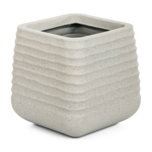 G21 Sand Cube virágcserép, bézs, négyzet alakú, 28x28x27,5 cm - G21
