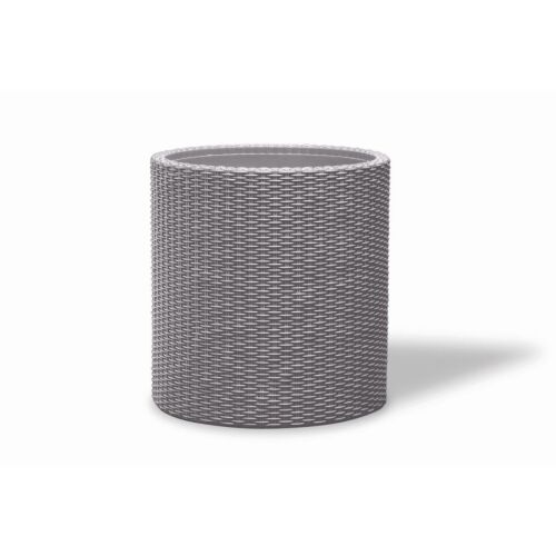 Keter Cylinder M virágcserép Silver Grey