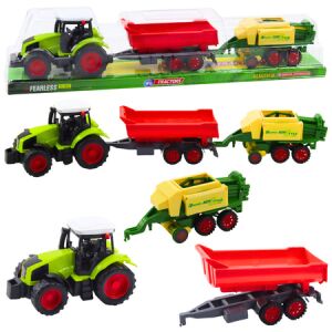 Mezőgazdasági traktor Pótkocsi Mezőgazdasági gép készlete 24793 146086170 - Lean Toys