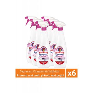 Pakiet promocyjny 6 x Chanteclair Uniwersalny odtłuszczacz z wybielaczem, Candeggina, Chlor, Spray, 600 ml 136055234 - Środek rozpuszczający tłuszcz