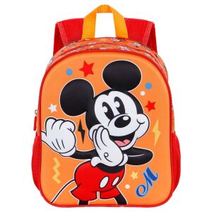 Plecak przedszkolny Mickey Mouse Whisper 3D, pomarańczowy z wzorem Mickey Mouse'a - Plecak, torba Ovis