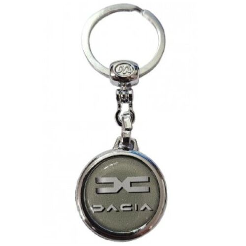 Brezier Dacia Tip 3, breloc metalic cu logo Dacia, accesorii auto