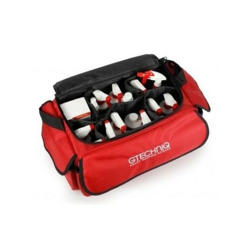 Taška na detailing Gtechniq GDB, červená taška na detailing s viacerými priehradkami na produkty na starostlivosť o automobily