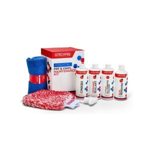 Gtechniq Essential PPF & Vinyl Maintenance Kit, Autopflege-Set für Lackschutzfolie und Vinyl-Wraps, enthält Reinigungs- und Schutzprodukte, Mikrofasertücher und Applikatoren - Gtechniq