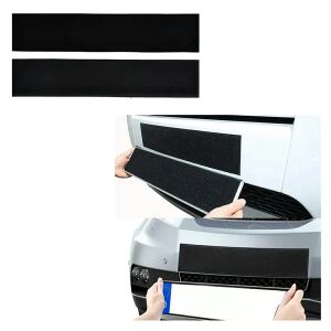 2 darabos, tépőzáras rendszámtábla tartó szett, 50×10 cm, fekete 128441641 - Rendszámtábla tartó