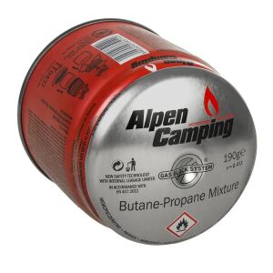 Alpen Camping IK006 gázpatron 190 g propán-bután EN417 Gas Stop 128441944 - Gázégő kiegészítő