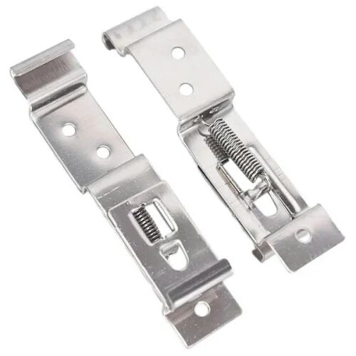 Rozsdamentes acél keret nélküli rendszámtábla tartó, állítható 10,5–12 cm, 2 db