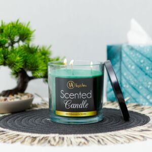 Vonná sviečka - santalové drevo a med - 350 g 128443597 - Osviežovače vzduchu