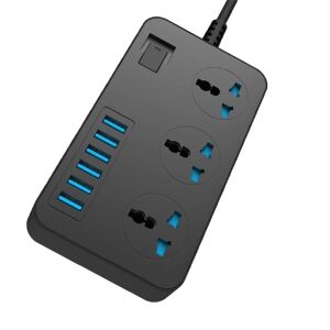 Hosszabbító kábel 3 aljzattal és 6 USB 3.1A-val földeléssel és gyermekvédelemmel
