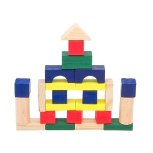 Fa építő tégla, 50 darab, 3 éves kortól, 18×15 cm, 18×15 cm