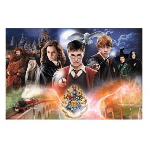 Puzzle Harry Potter, wszystkie postacie, 300 elementów, 60x40 cm 136041235 - Puzzle