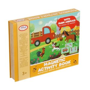 Cool Kids Magnetická aktivitná kniha s farmárskymi zvieratami, vzdelávacia hračka pre deti od 3 rokov - Hračky pre rozvoj škôlkarov