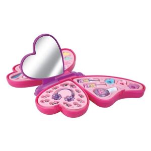 Pillangó alakú sminkpaletta gyermekeknek, 3+ éves korig, 35x6.5x28.5cm, többszínű