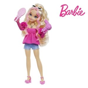 Barbie baba Barbie Dream Besties Malibu, 11 tartozékkal, 4+ éves kortól, 21x6x31cm, több színű, több színű