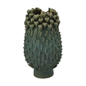 Váza 3D növény mintás kerámia 22x22cm 128444607 - Váza