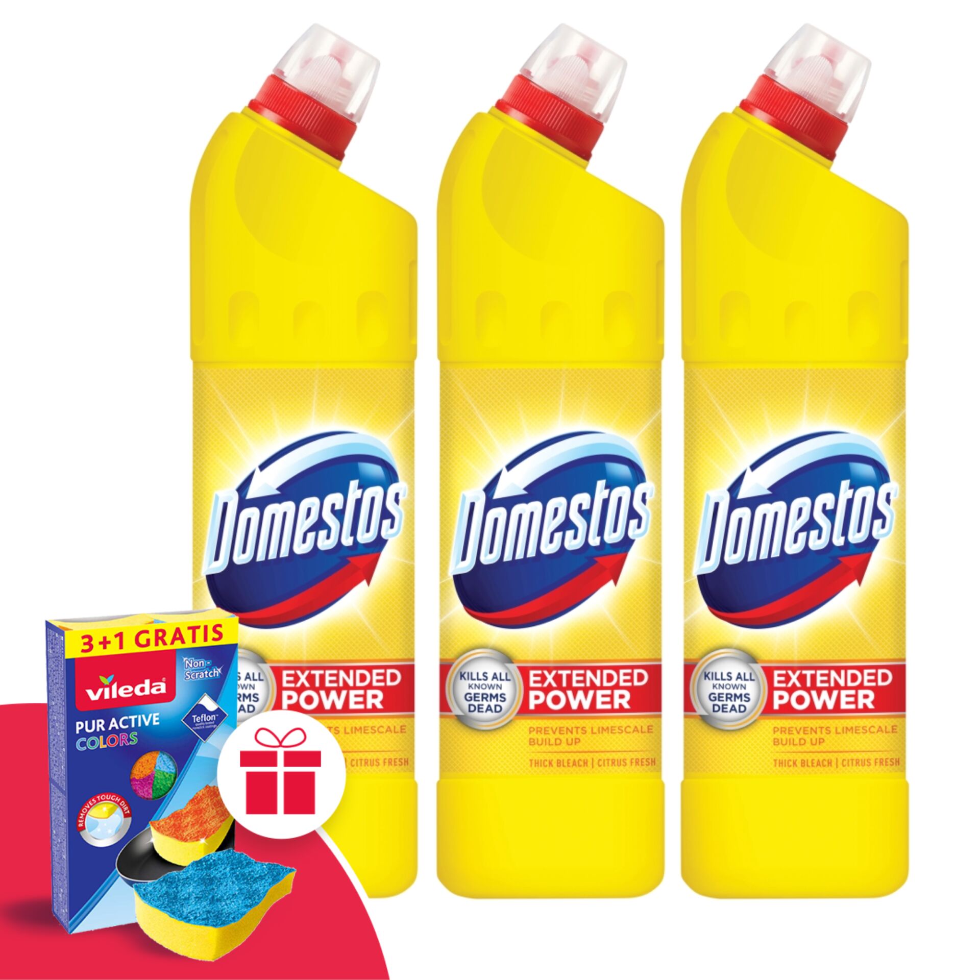 E-shop Domestos Extended Power dezinfekčný tekutý čistiaci prostriedok C...