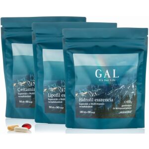 GAL Multivitamin Utántöltő Csomag Trió: C-Vitamin, Lipofil, Hidrofil Esszencia - GAL