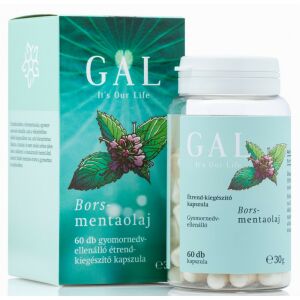 GAL Borsmentaolaj kapszula, üveg és doboz, 60 darabos, étrend-kiegészítő - GAL