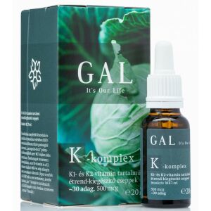 GAL K-komplex K1 és K2 Vitamin Kiegészítő Dobozzal és Üveggel - GAL
