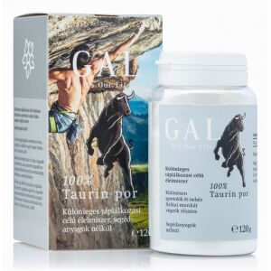 GAL 100% Taurin por étrendkiegészítő tégely és csomagolás - GAL