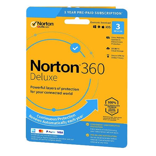 Symantec Norton 360 Deluxe 25 GB HUN (1 utilizator/3 dispozitive/1 an) (21416696) 128469349