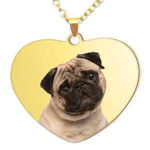 Kutyás medál (11) lánccal, választható több formában és színben